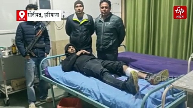 सोनीपत में पुलिस मुठभेड़, कुख्यात बदमाश अनुज के पैर में लगी गोली, हत्या की वारदात का था मास्टर माइंड