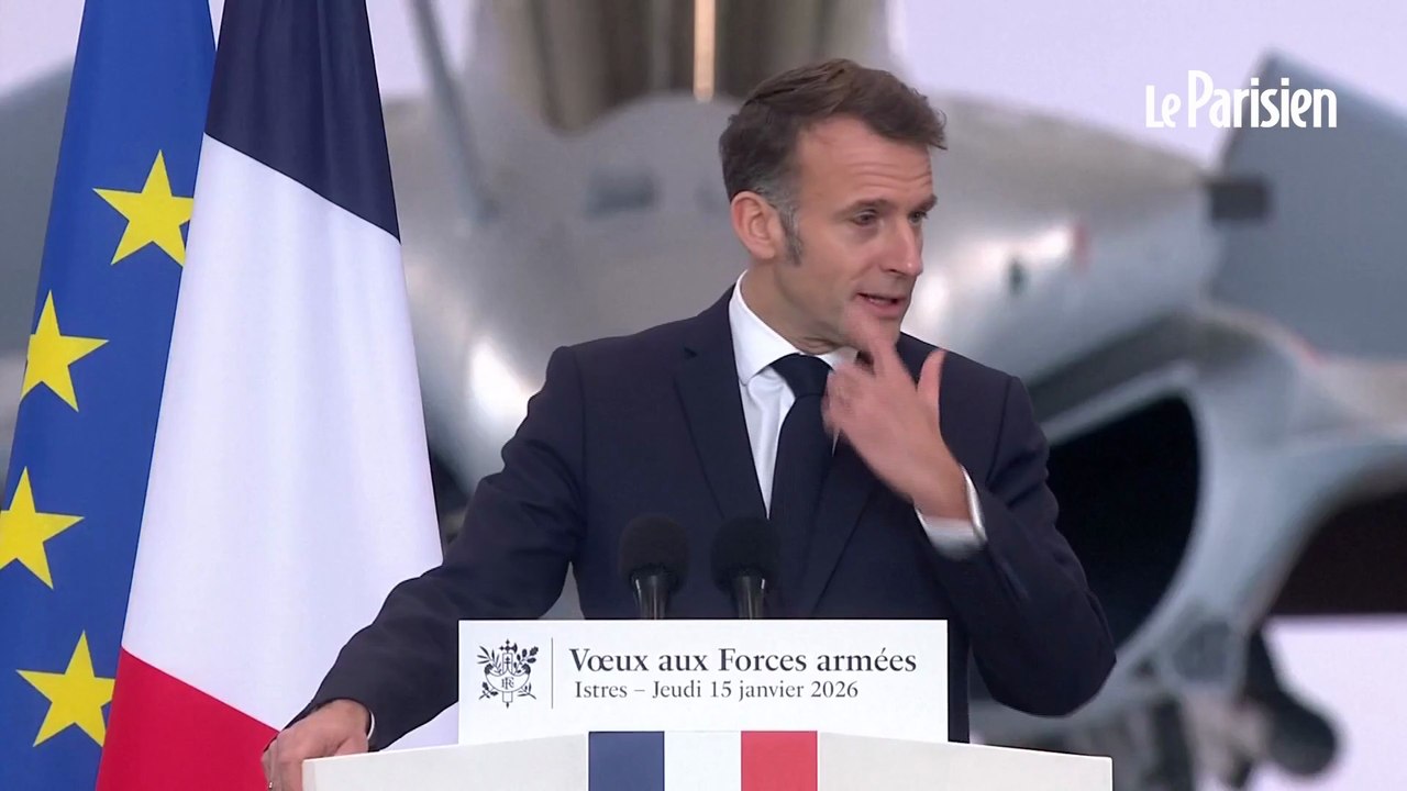 Voeux aux armées : Emmanuel Macron réagit à son oeil "inesthétique"