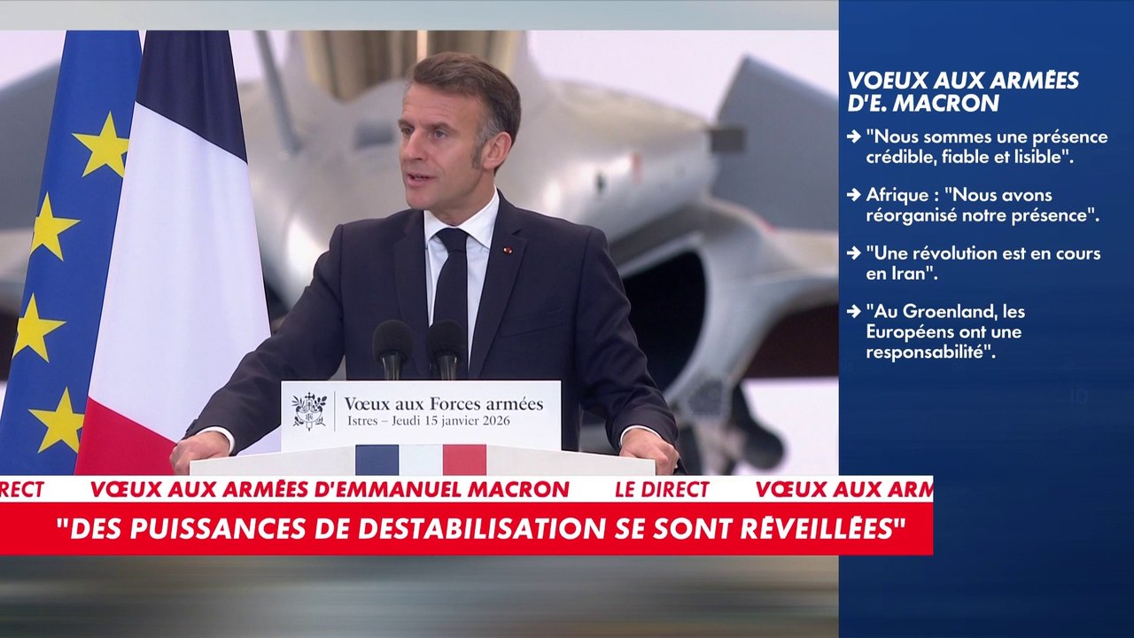 Emmanuel Macron : «Soyez fiers, soyez fiers de votre pays, de nos armées»