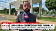 Bolsonaro deve receber visita de Flávio na PF nesta quinta (15)