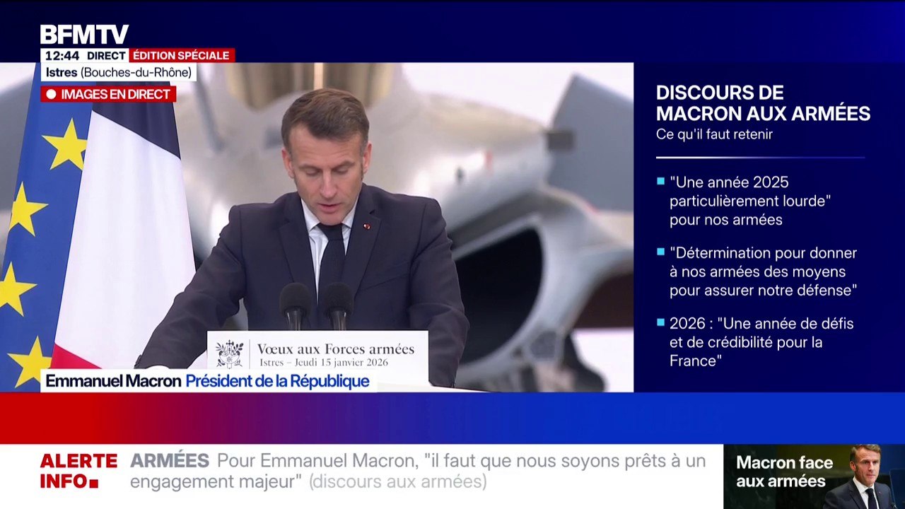 Selon Emmanuel Macron, le Service National vient “renforcer le pacte armée-nation” et permet “de donner à nos armées des compétences”
