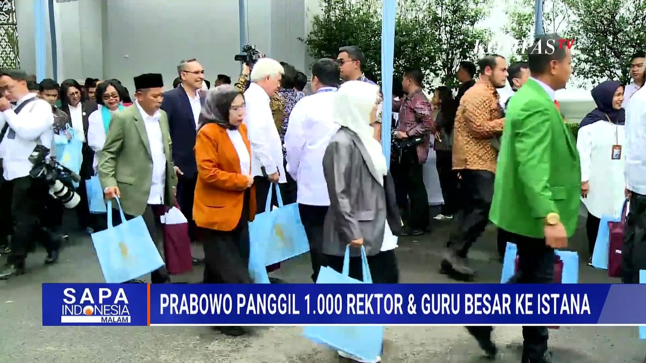 Bahas Geopolitik Global, Presiden Prabowo Undang 1.000 Lebih Rektor ke Istana | SAPA MALAM