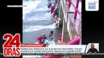 Piging na idinaos sa ilalim ng bagong tulay, naantala nang biglang magka-flashflood | 24 Oras