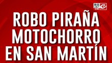 delincuentes acorralaron a un hombre, lo amenazaron con un arma y le robaron la moto