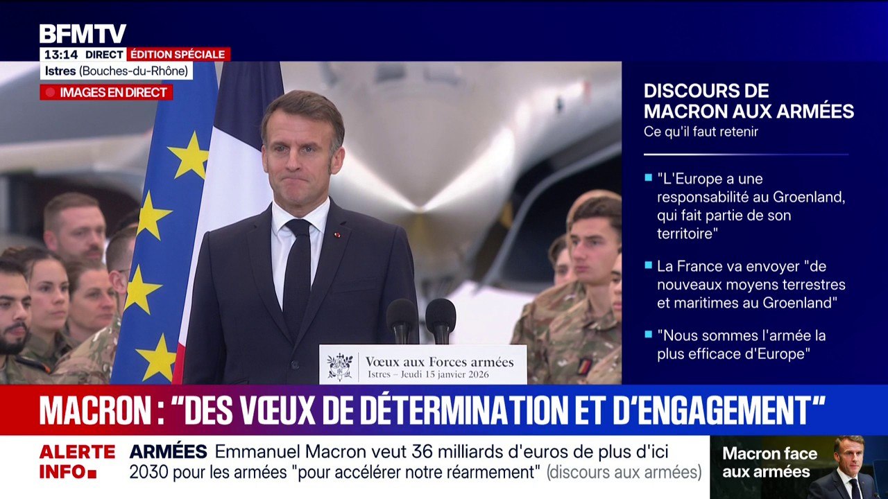 La Marseillaise entonnée après les vœux d'Emmanuel Macron aux armées françaises