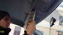 Messina - Droga nascosta nel tettuccio dell'auto: 