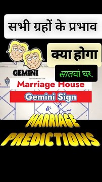 Gemini Sign in the Marriage House l Appearance of Spouse in astrology#jyotishgher #gemini