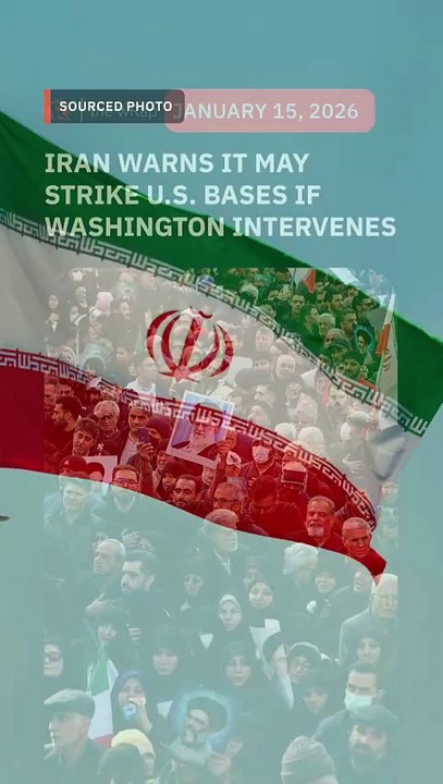 Iran warns neighbors it could strike US bases if Washington intervenes in protests
