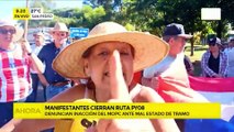 Manifestantes cierran la ruta PY08 y denuncian inacción del MOPC