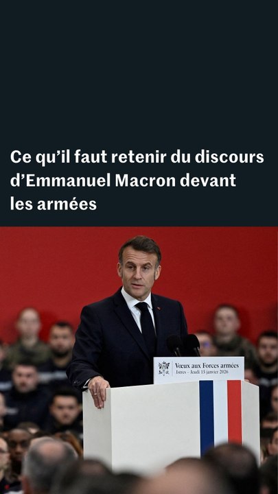 Ce qu’il faut retenir du discours d’Emmanuel Macron aux armées
