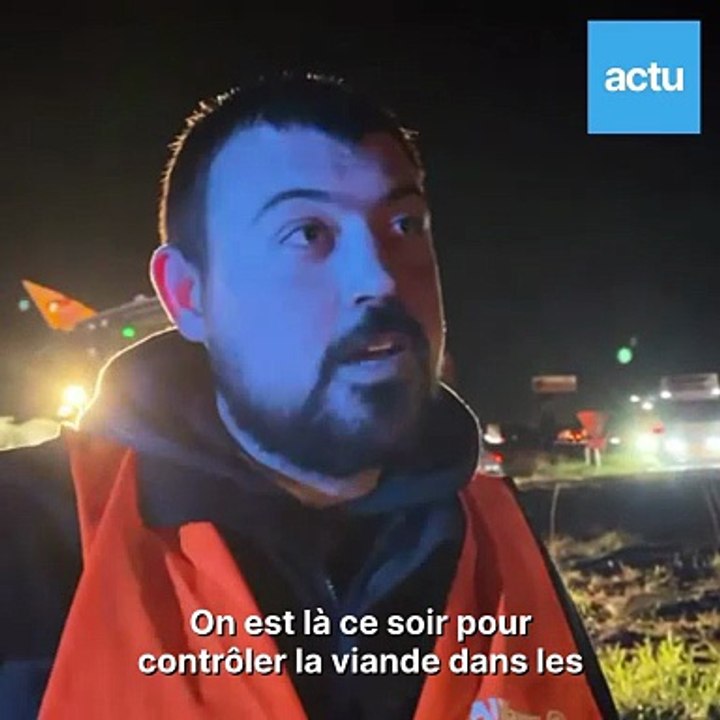 En Sarthe, opposés au Mercosur, les agriculteurs contrôlent les camions au Bailleul