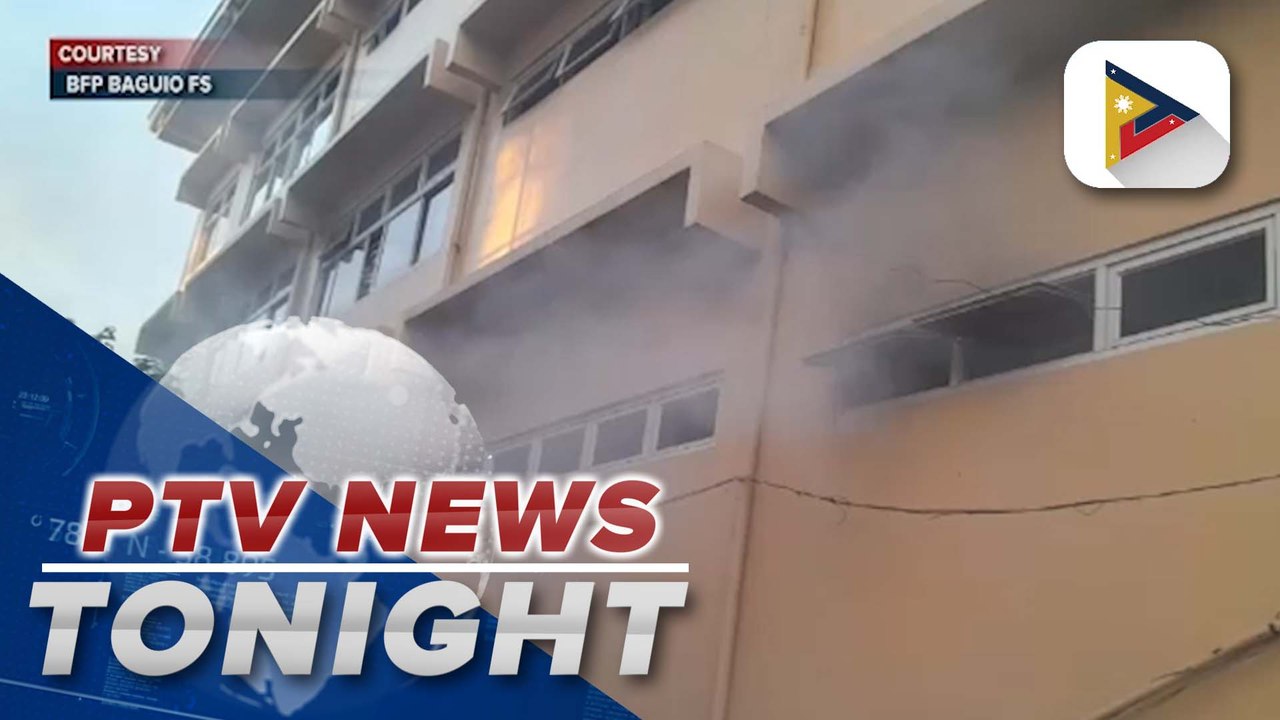 Fire hits DPWH office in Baguio City; security personnel, DPWH driver first to respond using fire extinguishers