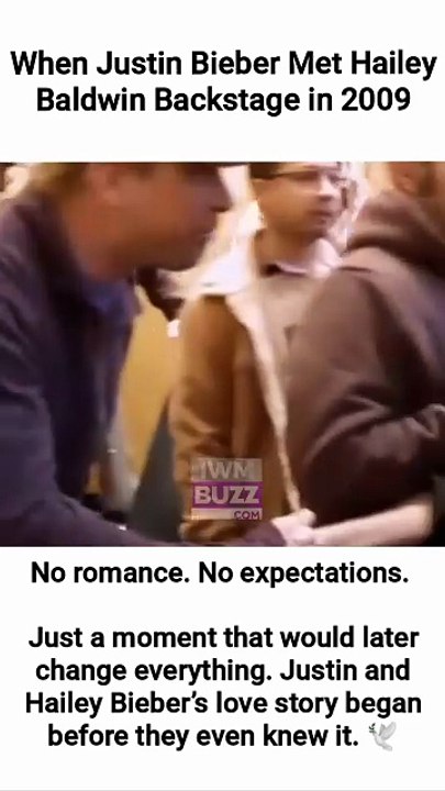 When Justin Bieber Met Hailey Baldwin and father Stephen Baldwin   Backstage in 2009