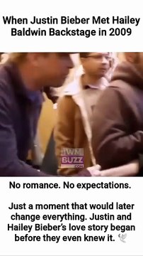 When Justin Bieber Met Hailey Baldwin and father Stephen Baldwin Backstage in 2009