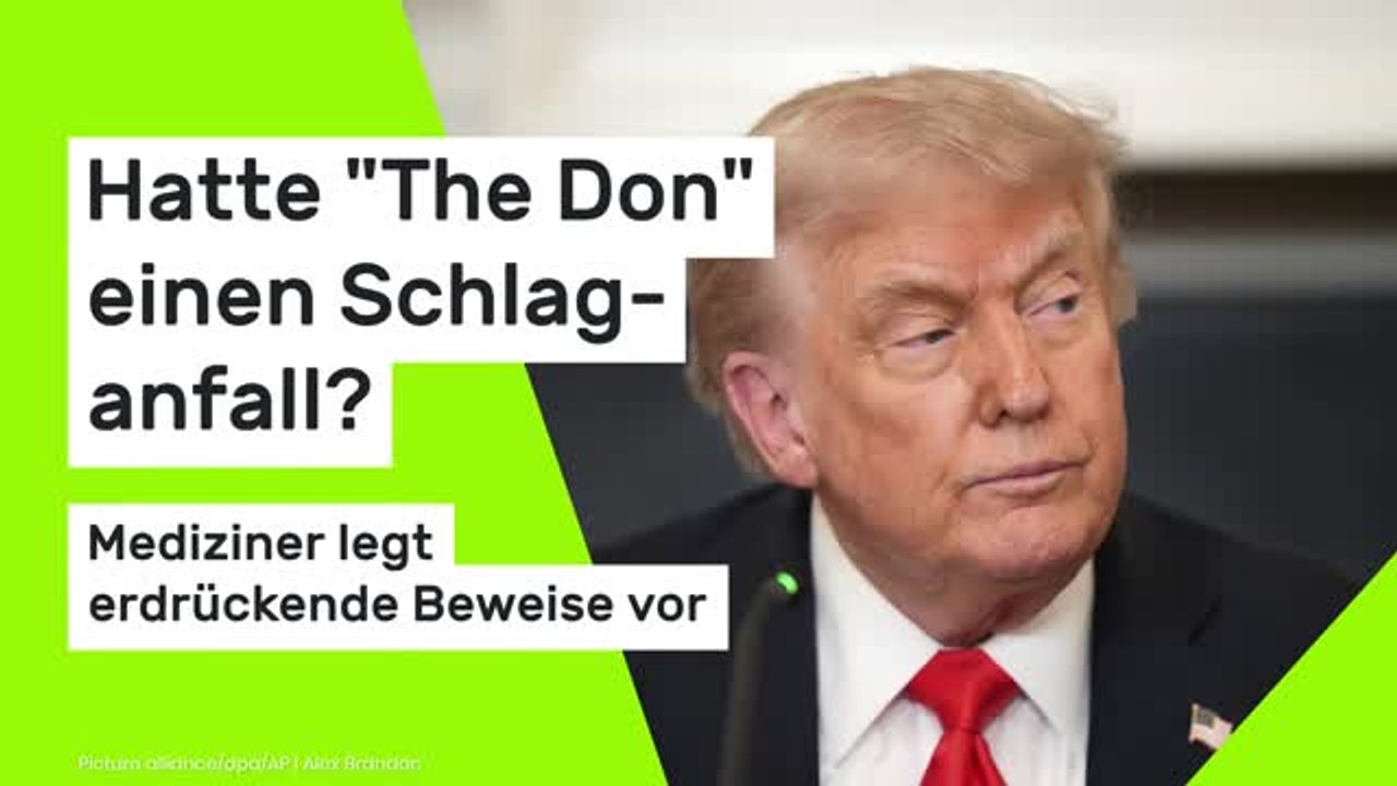 Wie krank ist Donald Trump?: Hatte 'The Don' einen Schlaganfall? Mediziner legt erdrückende Beweise vor