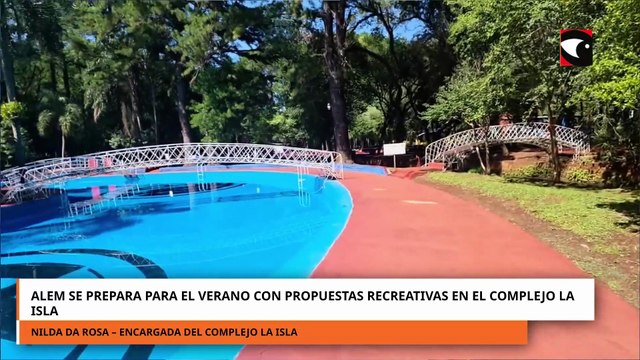 Leandro N. Alem se prepara para el verano con propuestas recreativas en el Complejo La Isla