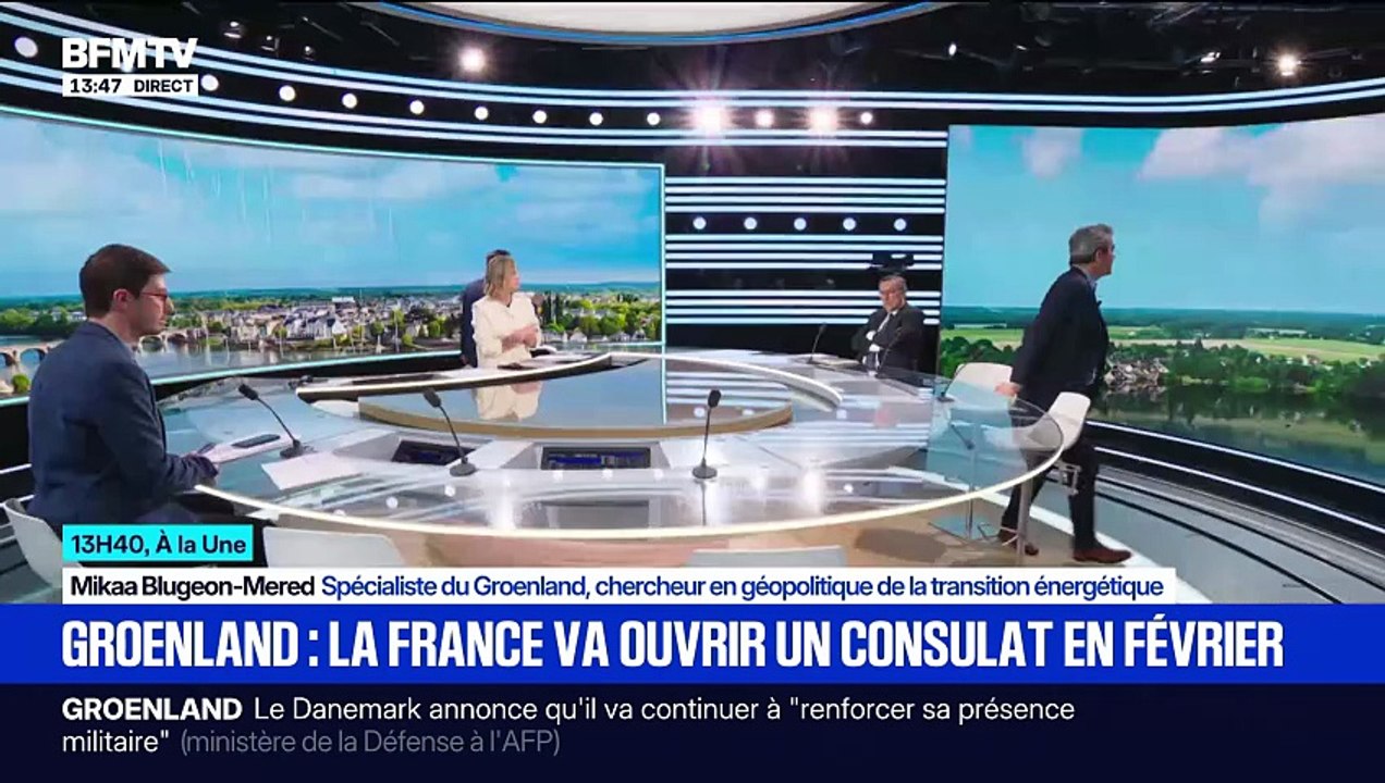 Les internautes surpris par une étrange carte du monde diffusée par BFM TV : "Ils ont fait un Groenland énorme et proche de la France pour nous faire peur si Trump intervient ?"