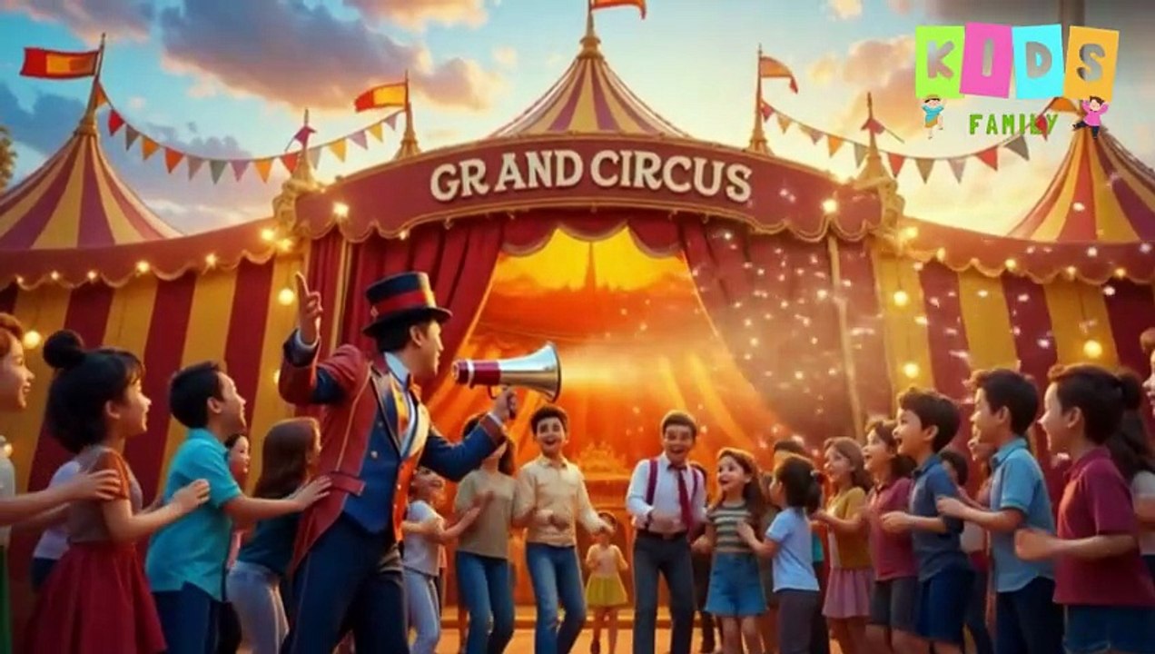 Magical 3D Circus Song for Kids | Clowns, Elephants, Magician & Fun | #circussong | #clowns