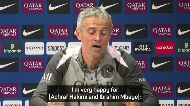 Enrique weighs in on Hakimi-Mbaye face-off in AFCON final