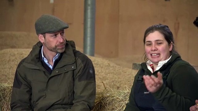 Prince William meets farmers during farm visit