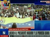 Maestros de la Patria marchan y alzan su voz por la liberación del Presidente Maduro y Cilia Flores