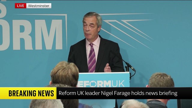 Nigel Farage confirms former Conservative MP Robert Jenrick has joined Reform UK