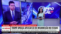 Trump ameaça aplicar Lei de Insurreição em Minneapolis após protestos contra ICE | TEMPO REAL
