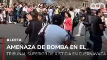 🚨¡Última Hora! Amenaza de artefacto explosivo en el Tribunal Superior de Justicia en Cuernavaca