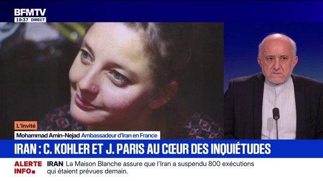 Cécile Kohler et Jacques Paris: Notre souhait est leur retour dès que possible en échange d'une Iranienne jugée en France, assure l'ambassadeur d'Iran