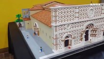 La Basilica di Collemaggio dell'Aquila in 90mila mattoncini Lego