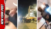 Moment Iran security forces raided hospital for wounded protesters and reportedly attacked staff