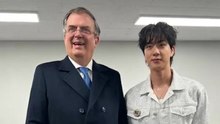Marcelo Ebrard comparte video con Jin de BTS en donde lo ''convence'' de venir a México