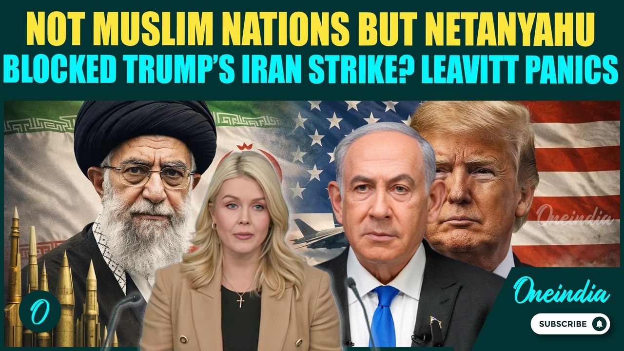 Netanyahu STOPPED Trump From ATTACKING Iran? Leavitt DODGES Question, FLAUNTS Trump STOPPED Killings