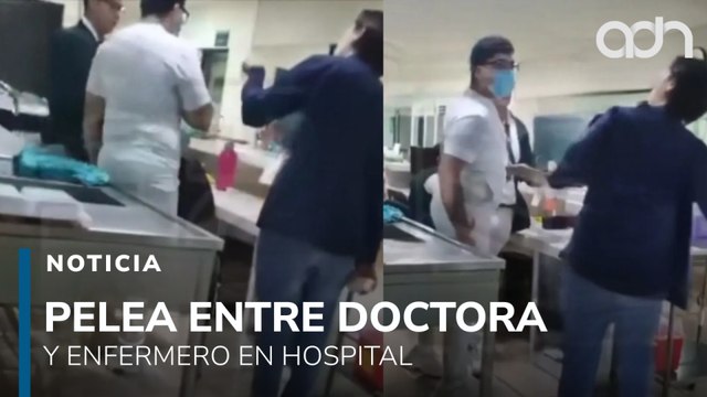 Captan pelea entre doctora y enfermero de Hospital IMSS en el Estado de México