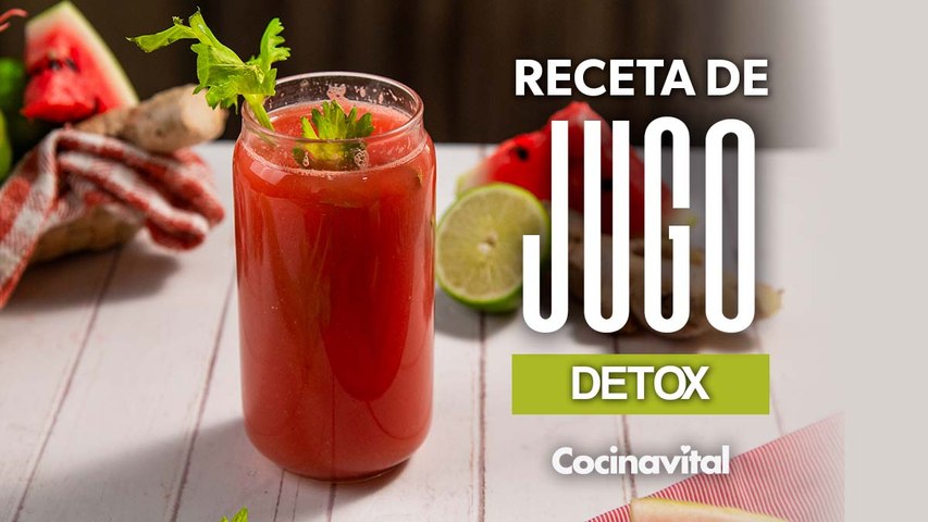 Receta de jugo detox de sandía ¡En 5 minutos!
