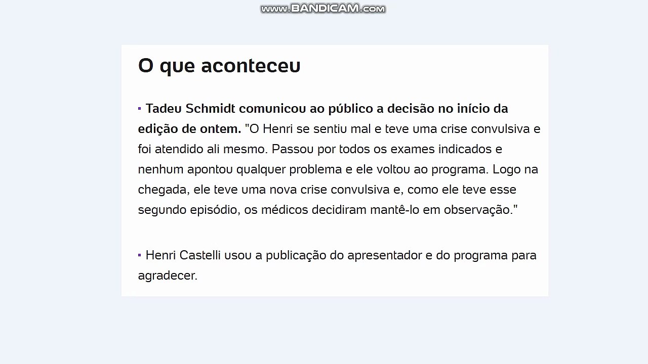 Após deixar o BBB 26 Henri Castelli se pronuncia pela 1ª vez