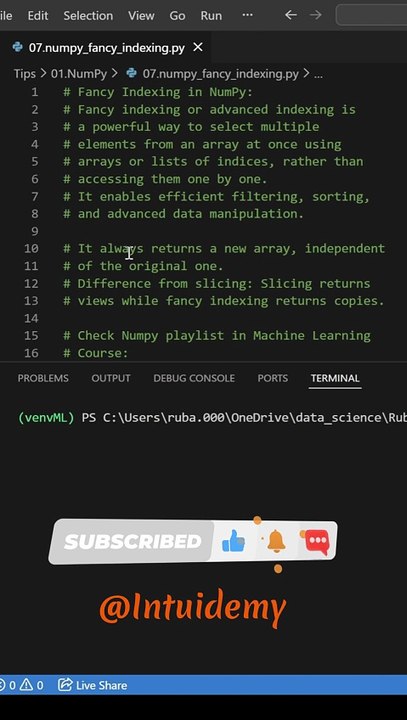 NumPy: Fancy Indexing - Part One.