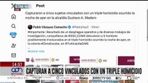 🚨¡Última Hora! Capturaron a cinco sujetos vinculados con un triple homicidio en CDMX
