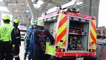 Accidente en Tailandia: una grúa colapsa y deja dos fallecidos