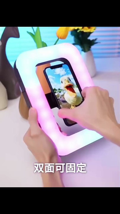 RGB Magnetic Handheld Ring Fill Light – Rechargeable Selfie Light for Streaming, Photography & Video