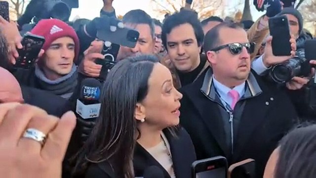 Corina Machado tras su cumbre con Trump