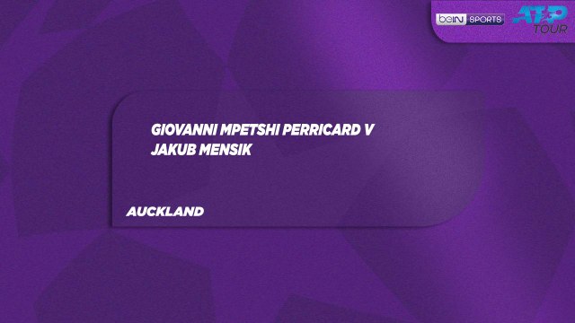G. Mpetshi Perricard vs. J. Mensik Match Highlights Auckland January 15, 2026