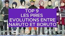 TOP 9 DES PIRES ÉVOLUTIONS ENTRE NARUTO ET BORUTO mA avant #Naruto #Boruto #NarutoShippuden #NarutoFR #AnimeTikTok #Top9 #NarutoTop9 #PiresÉvolutions
