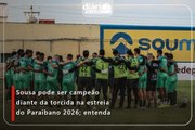 Sousa pode ser campeão diante da torcida na estreia do Paraibano 2026; entenda