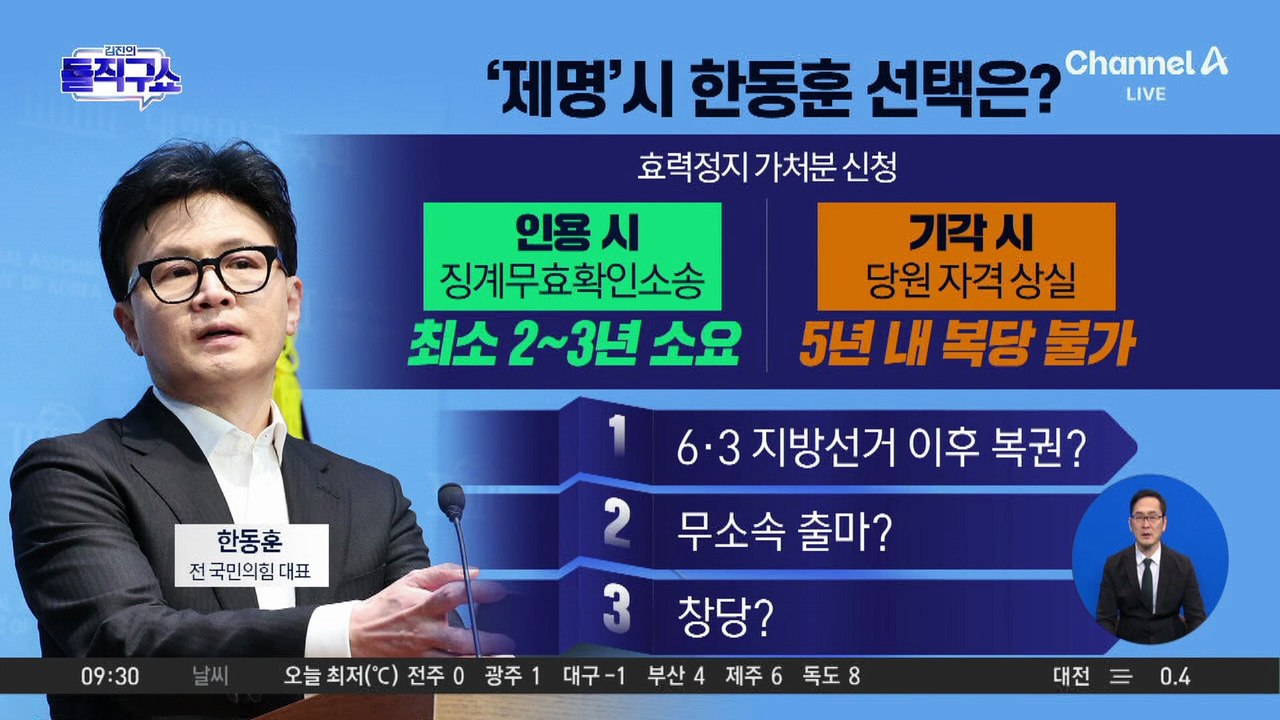 [핫피플]‘한동훈 제명’ 일단 멈춤…명분 쌓기 위한 시간 벌기?