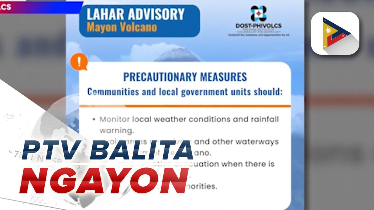 Phivolcs, pinag-iingat ang mga residente sa Albay dahil sa posibleng pagragasa ng lahar mula sa Bulkang #Mayon