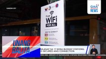 DOTr – Free Wi-Fi, inilagay sa 17 EDSA busway stations; DICT, sinisigurong secured ang connection | Unang Balita
