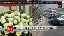 Familiares y amigos despiden a Teresa y Cindy víctimas de feminicidio en Cuautitlán