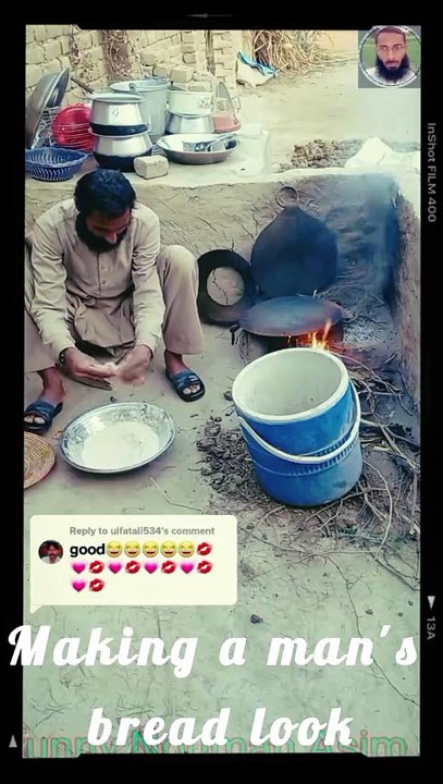Making a man's bread look