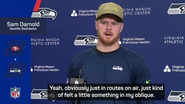 Darnold expects to play against 49ers despite oblique injury